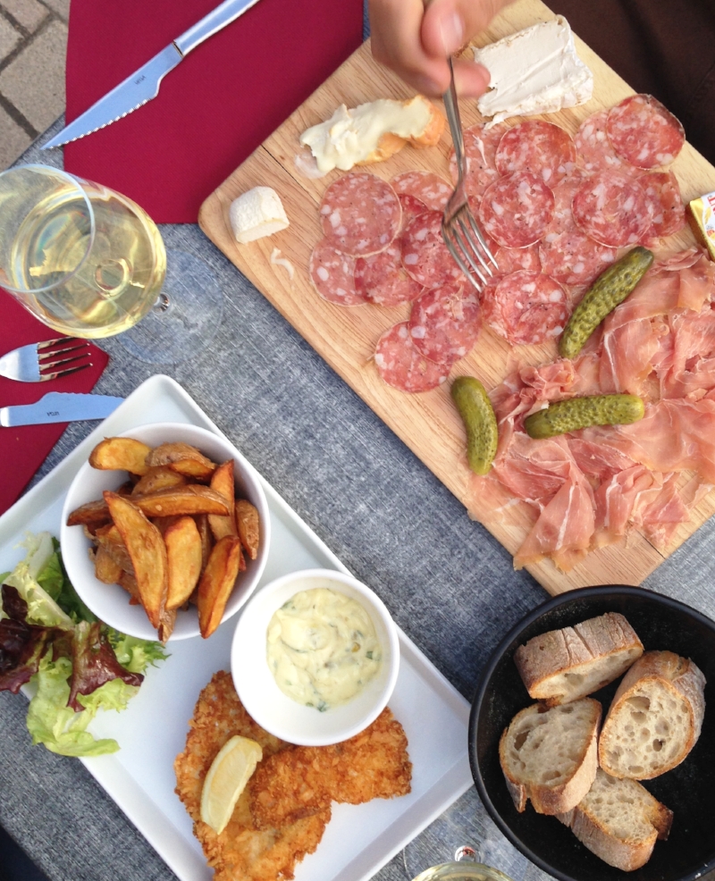  French cuisine: Beaune is serious meat and cheese territory. 